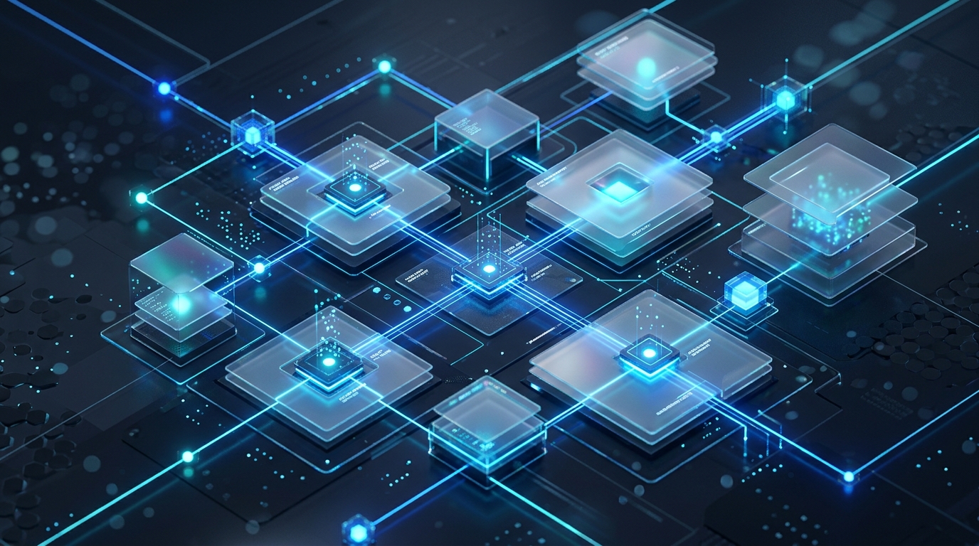 Roudhri Systems Hero Technology Background